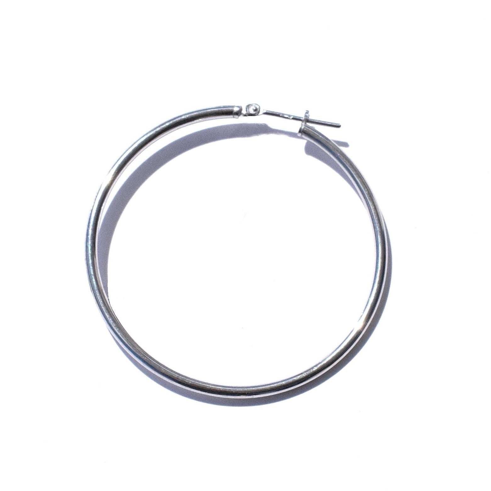 Large Hoops Silver