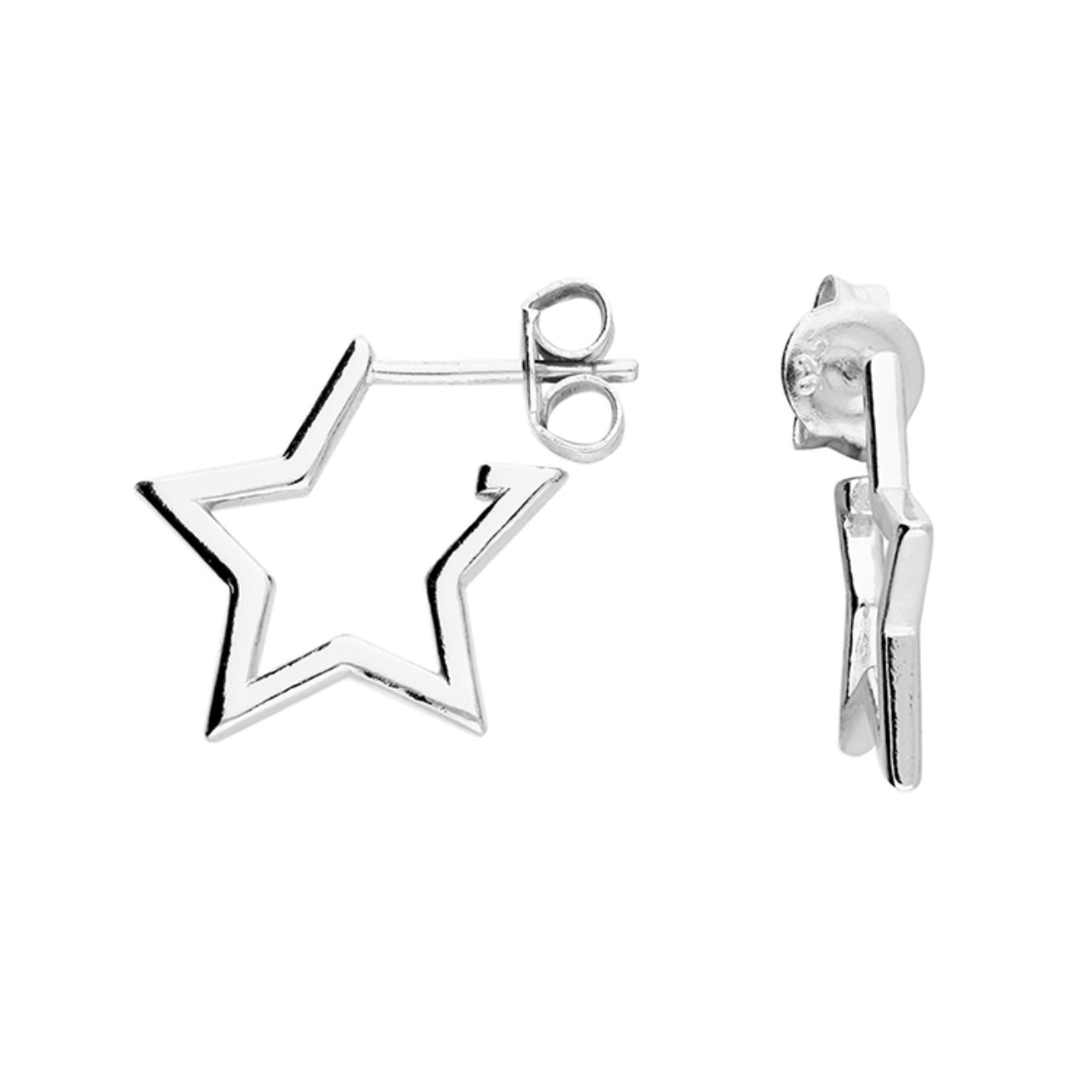 Superstar Silver Hoops