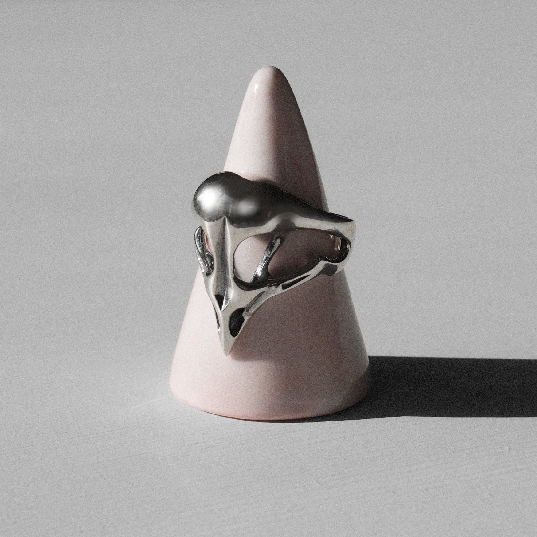 Bird skull ring