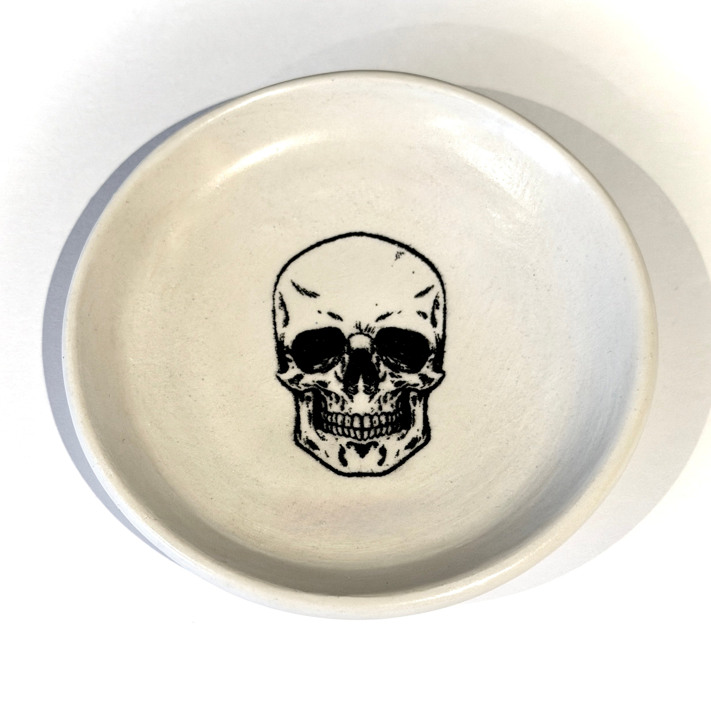 Small Skull Trinket dish - bone