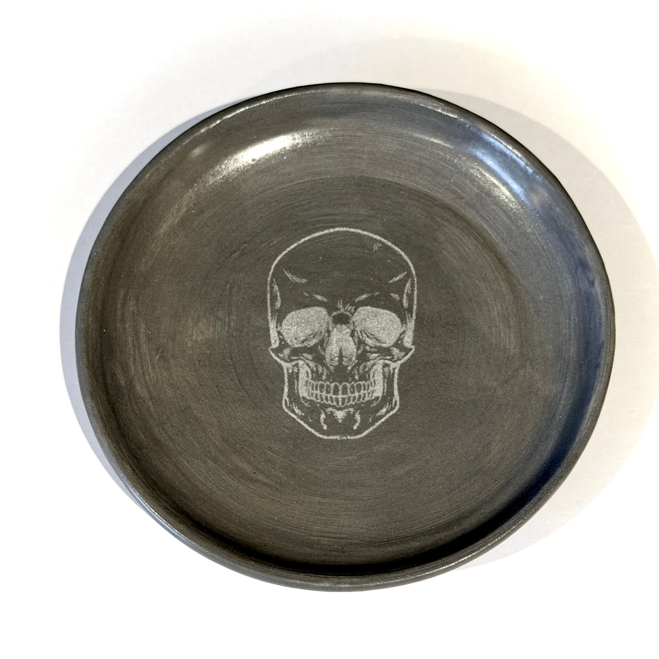 Small Skull Trinket dish - grey
