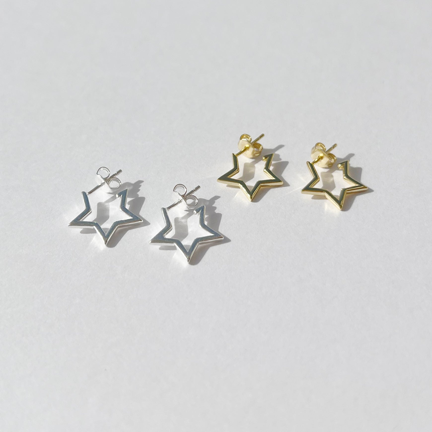 Superstar Silver Hoops