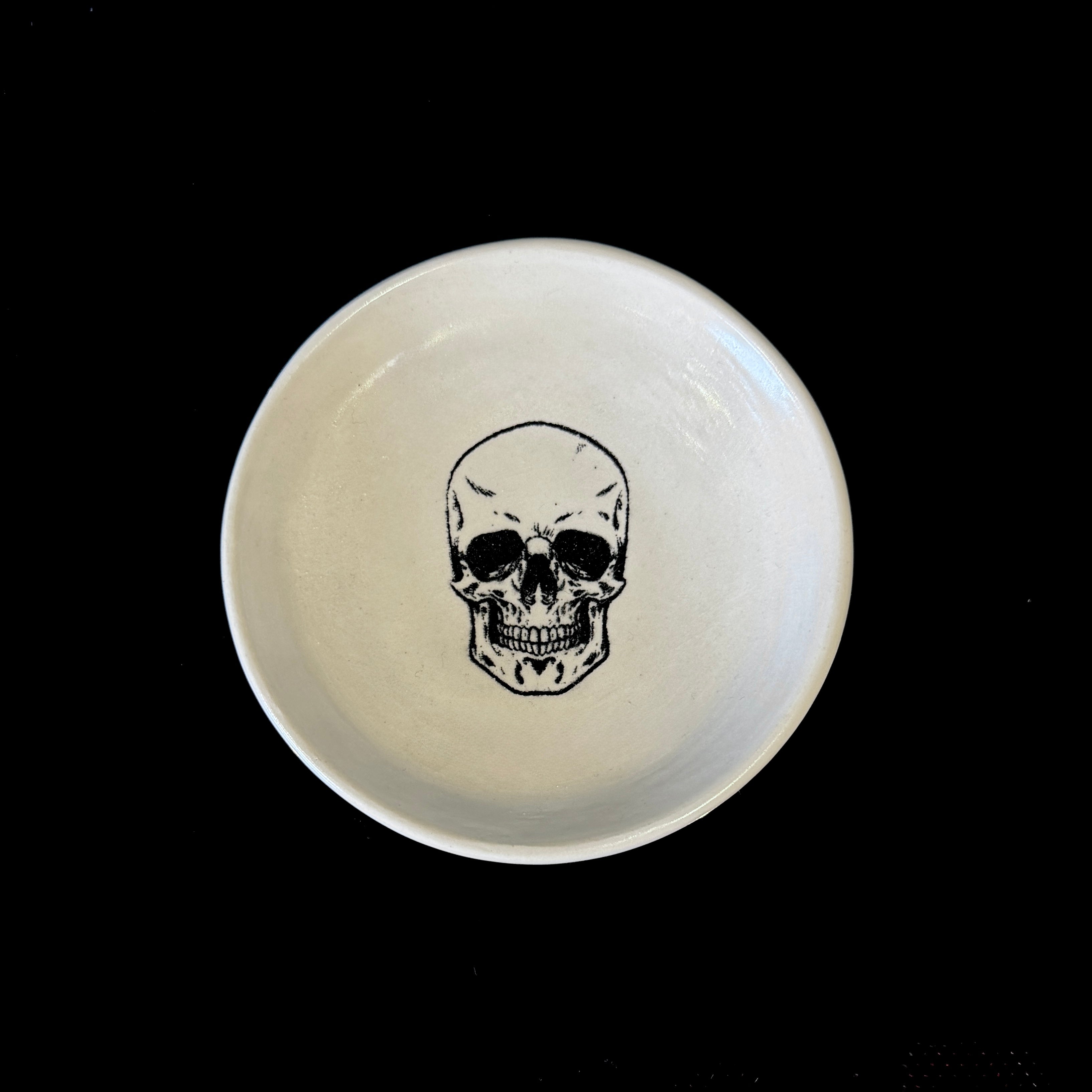 Small Skull Trinket dish - bone