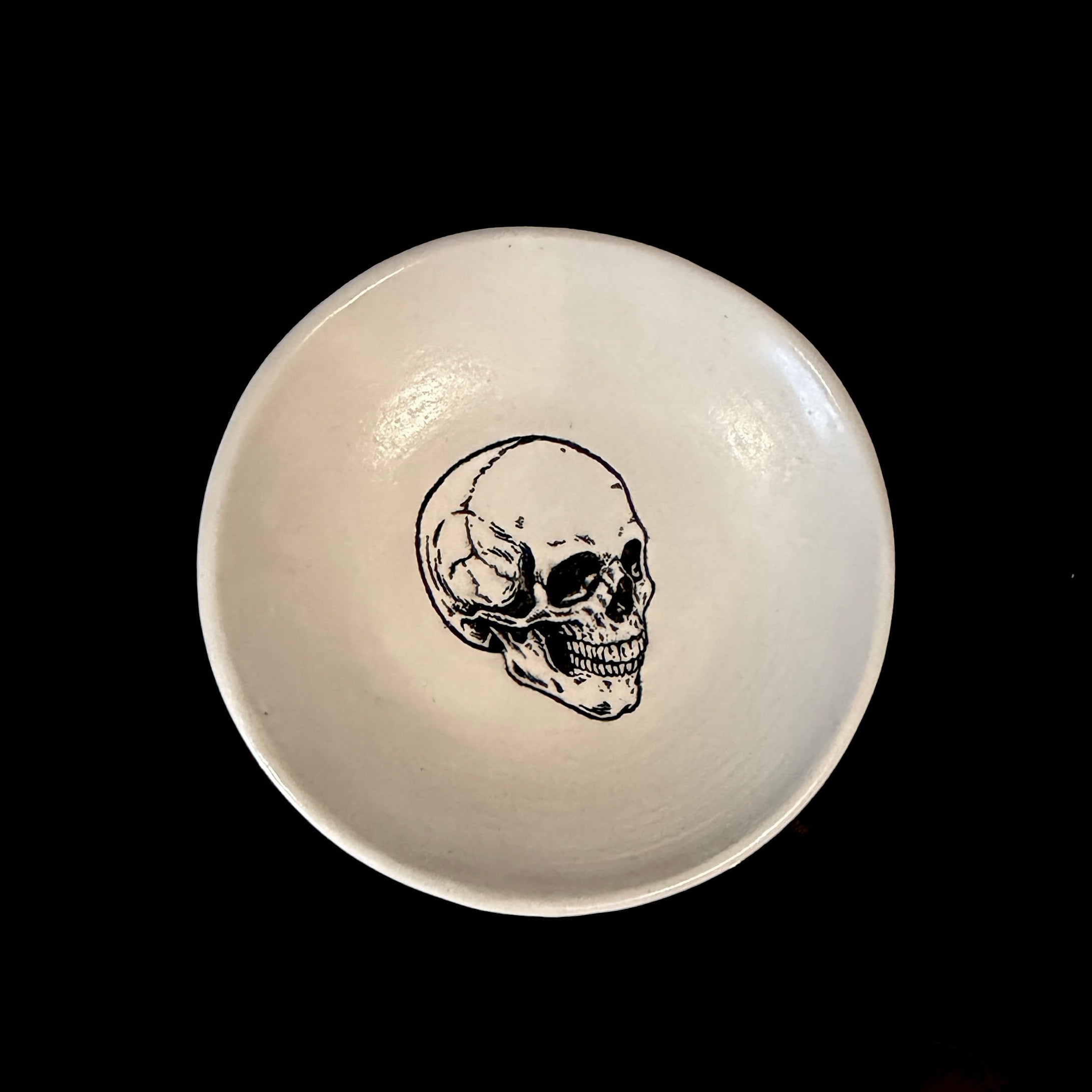 Small Skull Trinket dish - bone