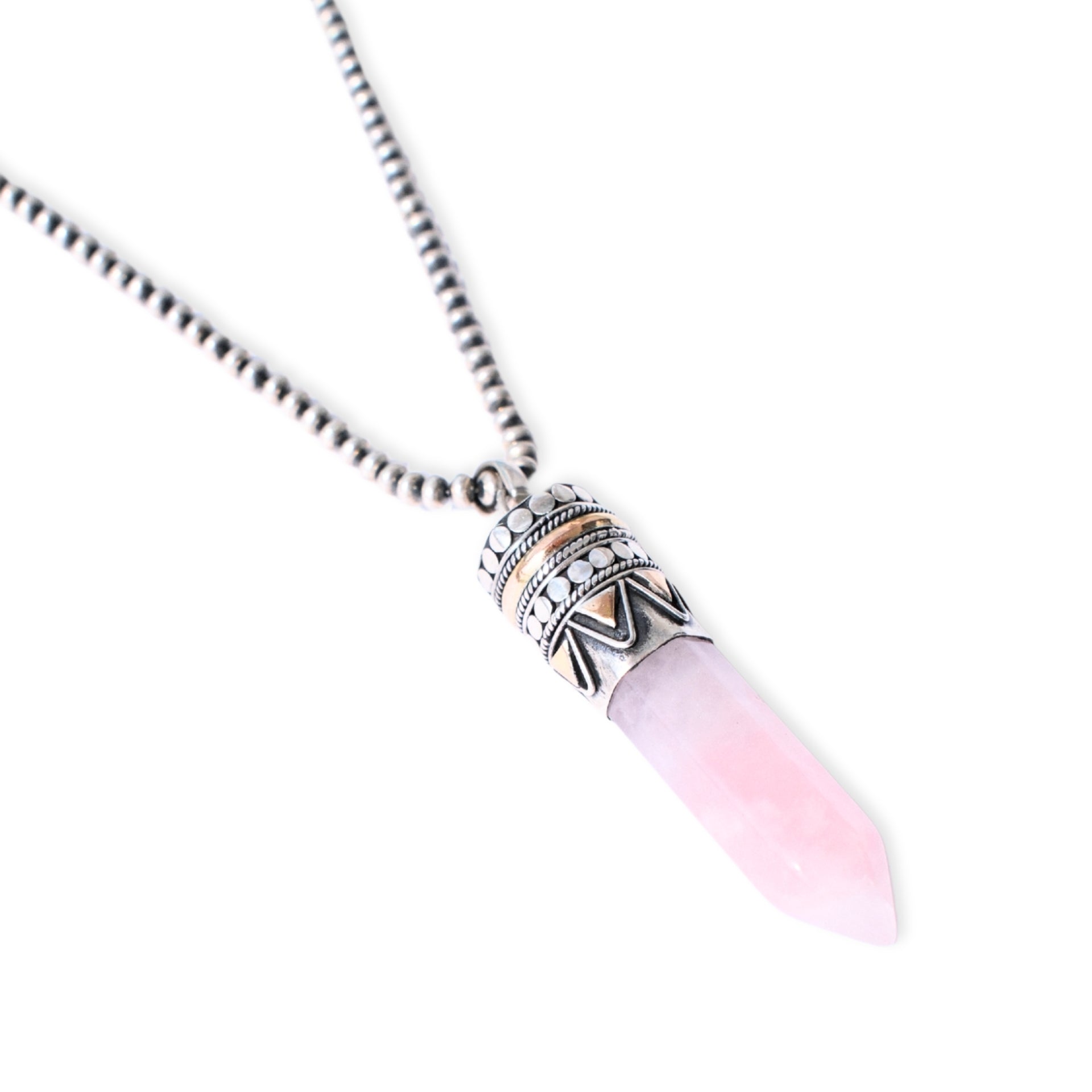 Goddess Necklace - Rose Quartz