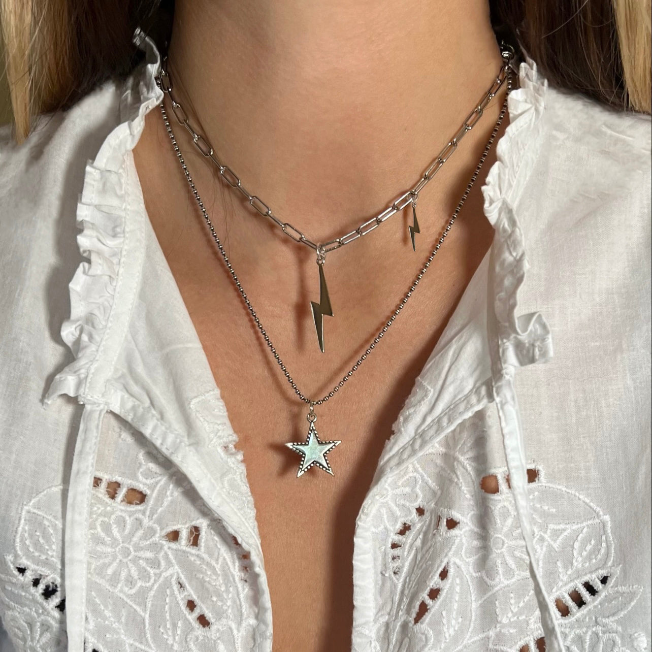 Bowie Necklace Silver