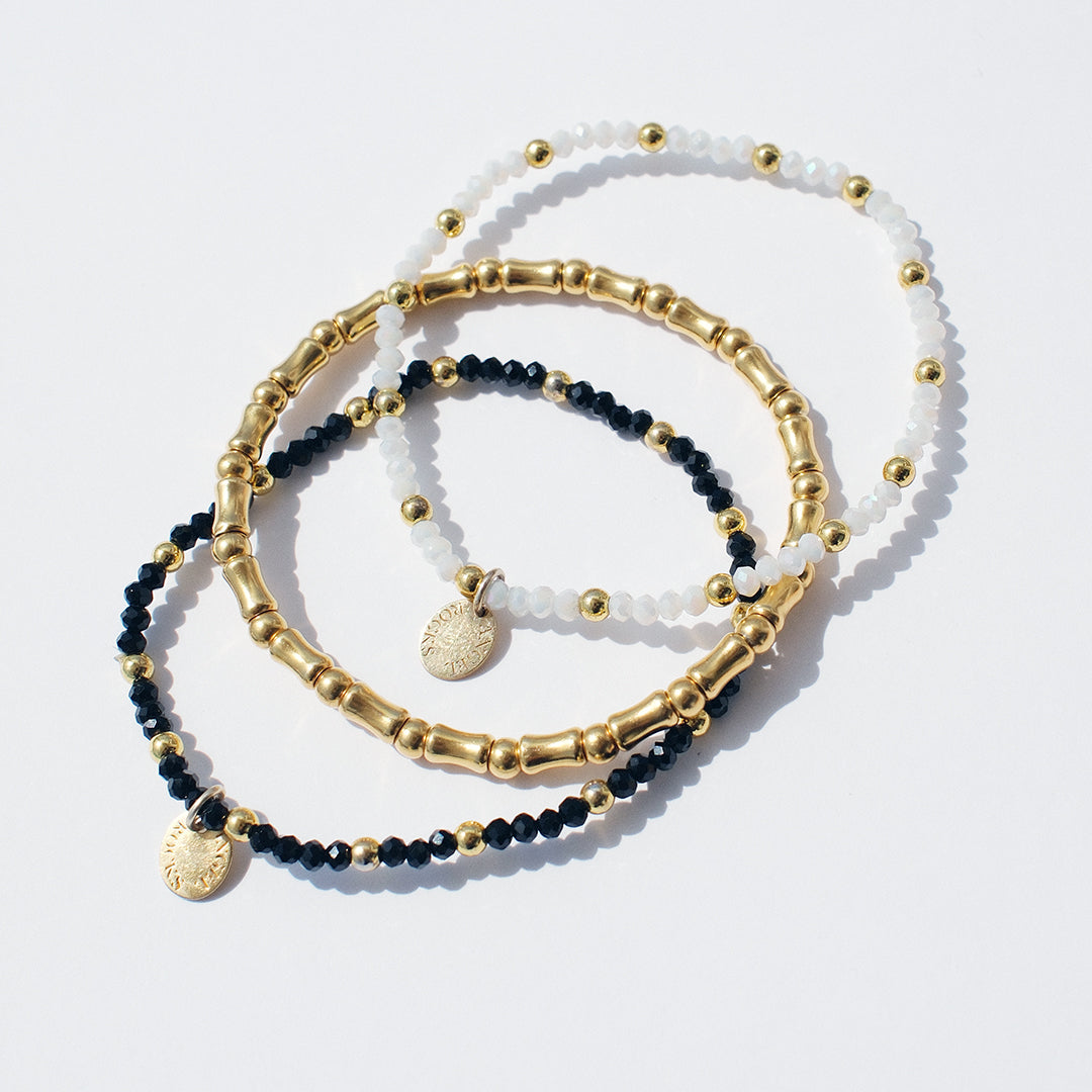Little Bones Gold Stretch Bracelet