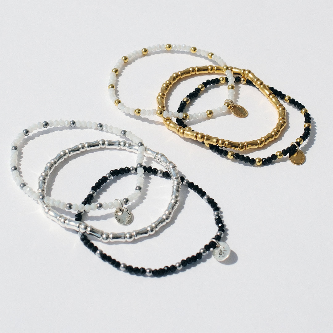 Little Bones Gold Stretch Bracelet