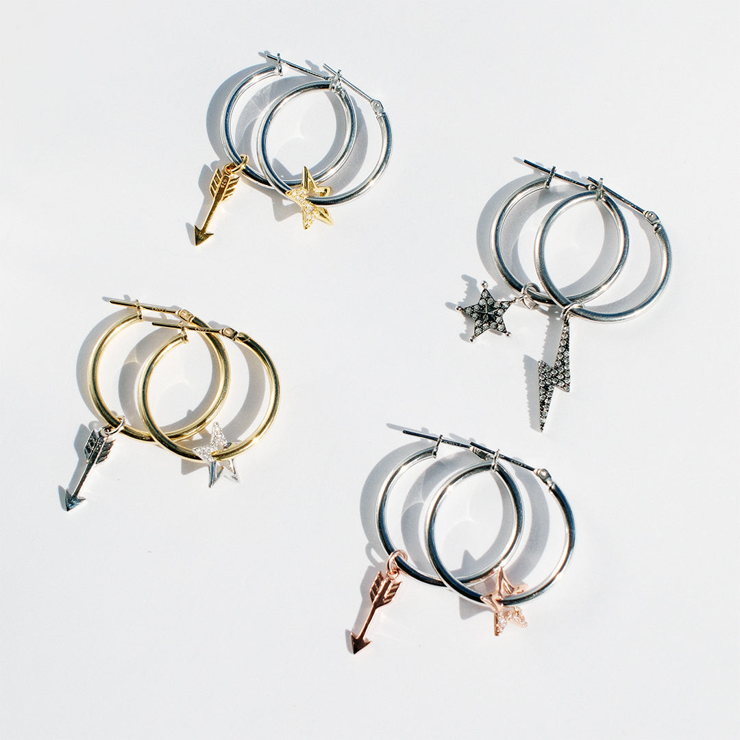 Small Hoops Gold - ‘Star Struck’