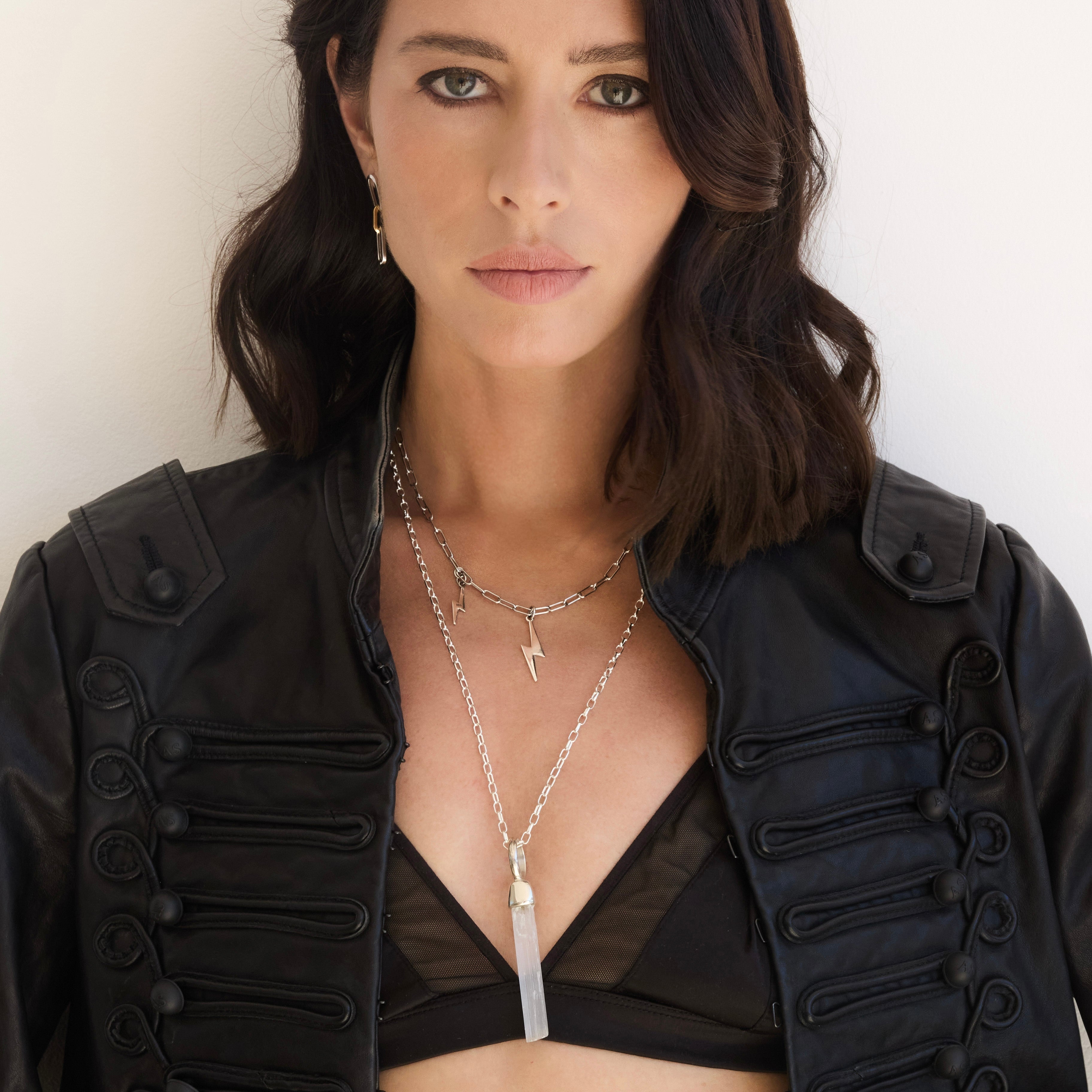Crystal Goddess Necklace - Selenite