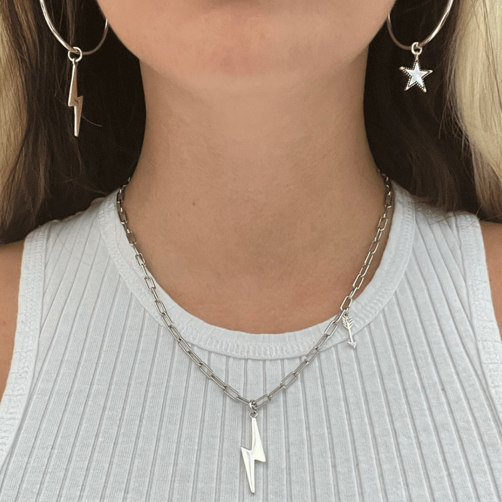 Bowie Necklace Silver