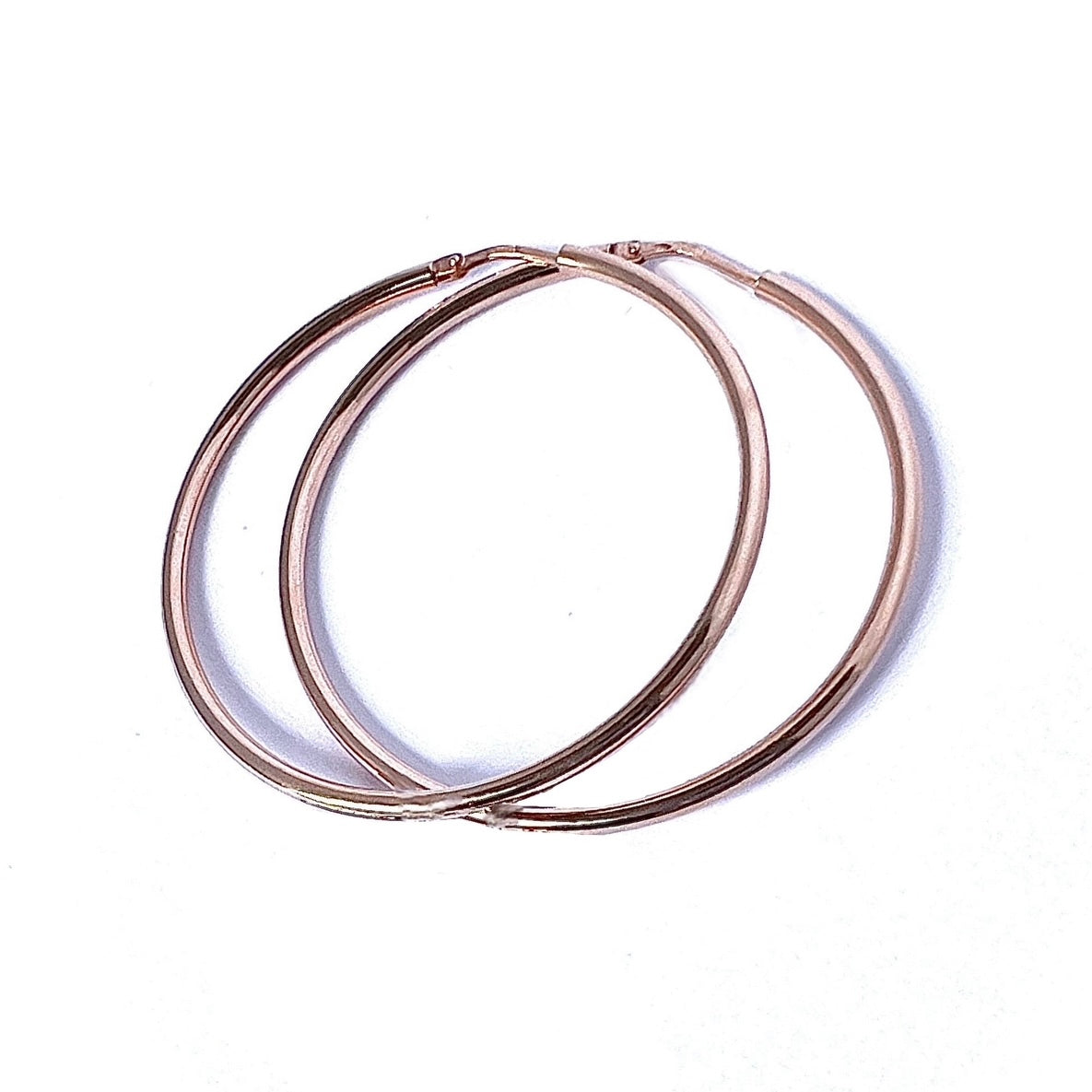 Large Hoops Rose Gold