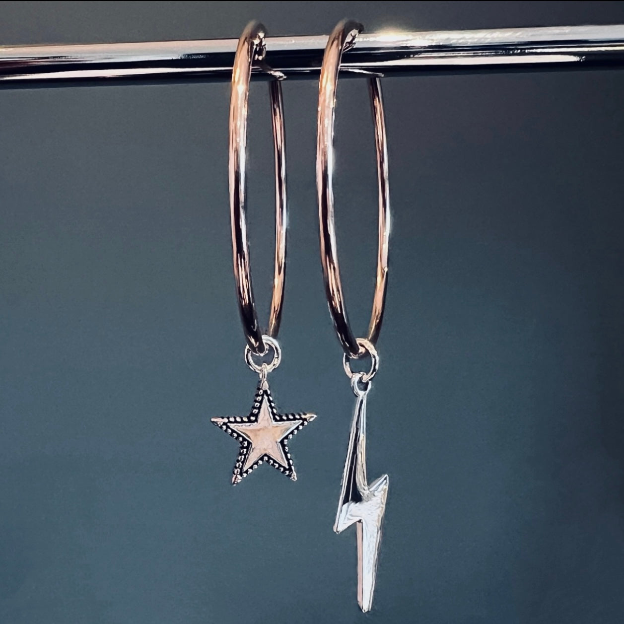 Bowie Hoops Rose Gold - ‘Star Struck’