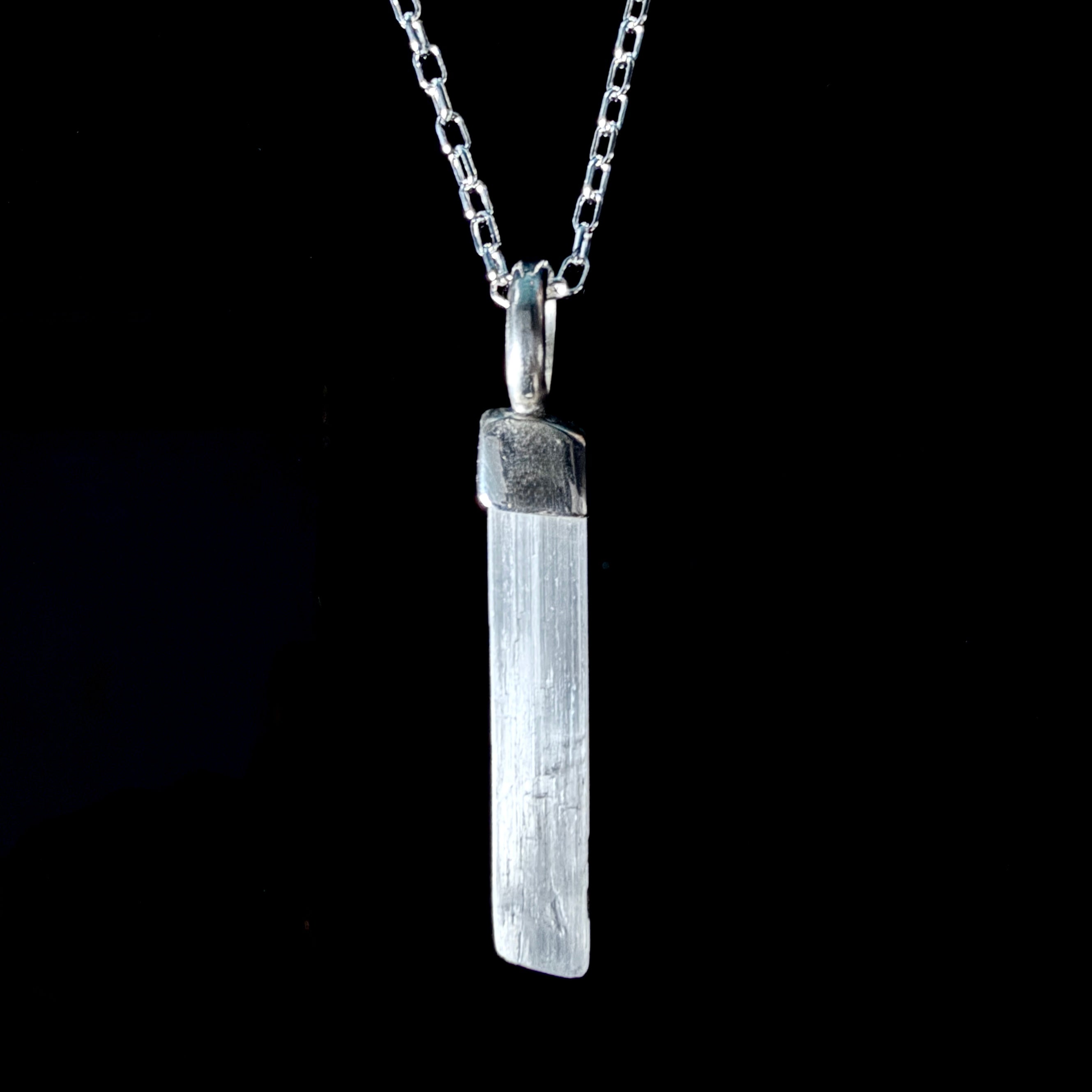 Crystal Goddess Necklace - Selenite