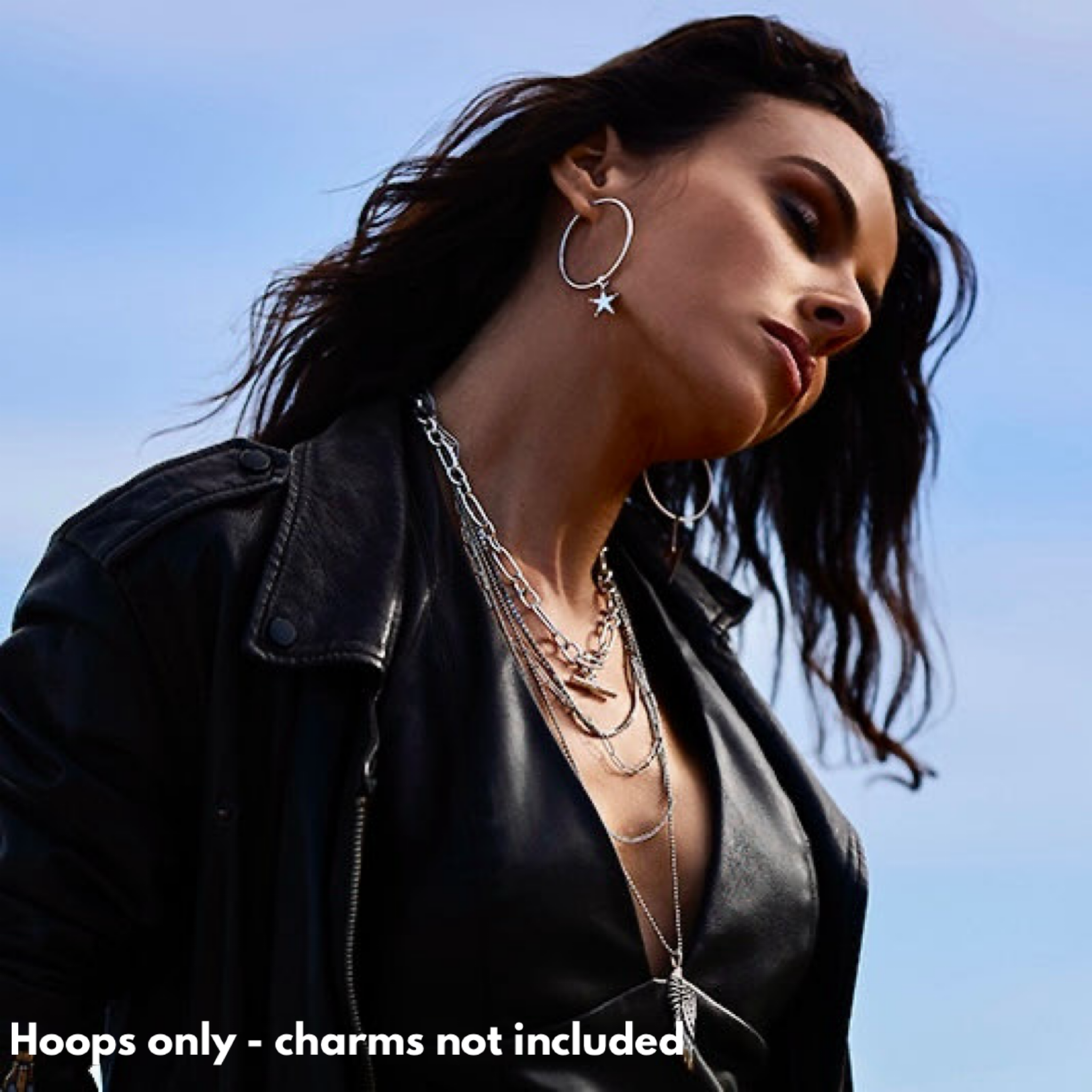 Large Hoops Silver