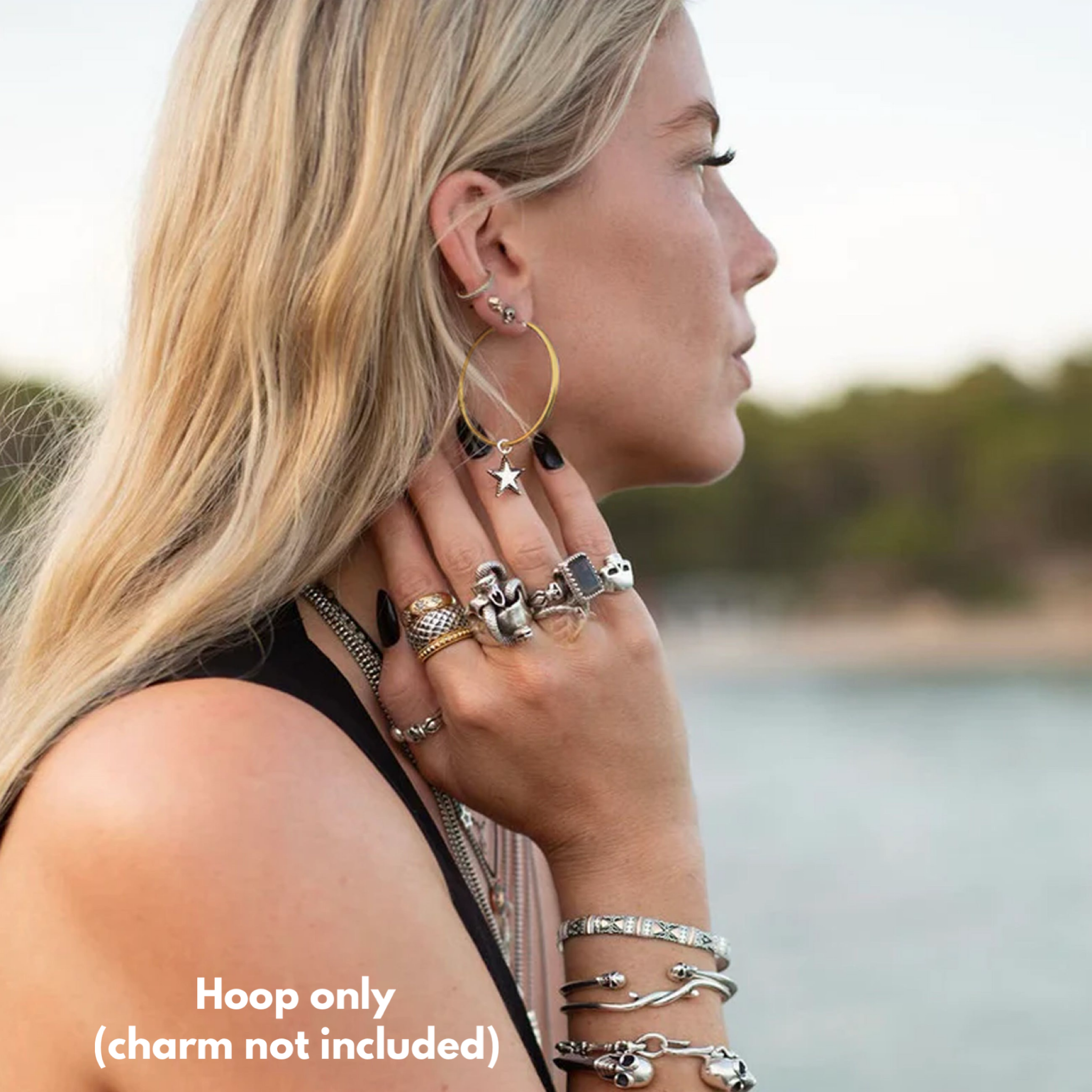 Large Hoops Gold