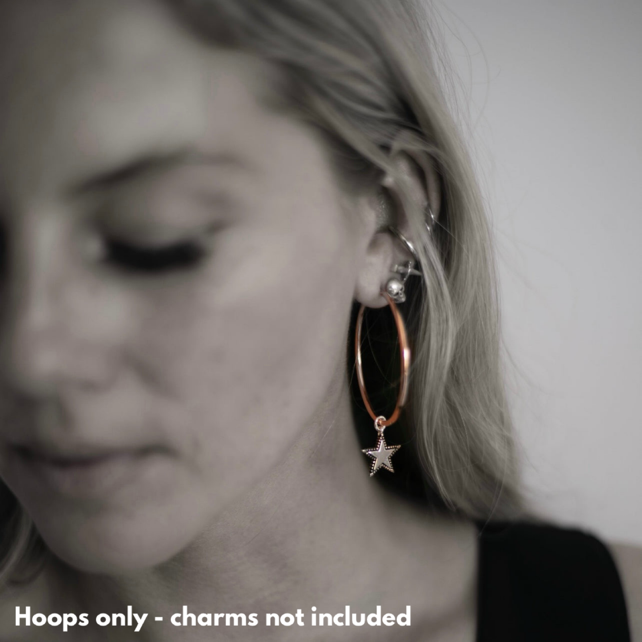 Large Hoops Rose Gold