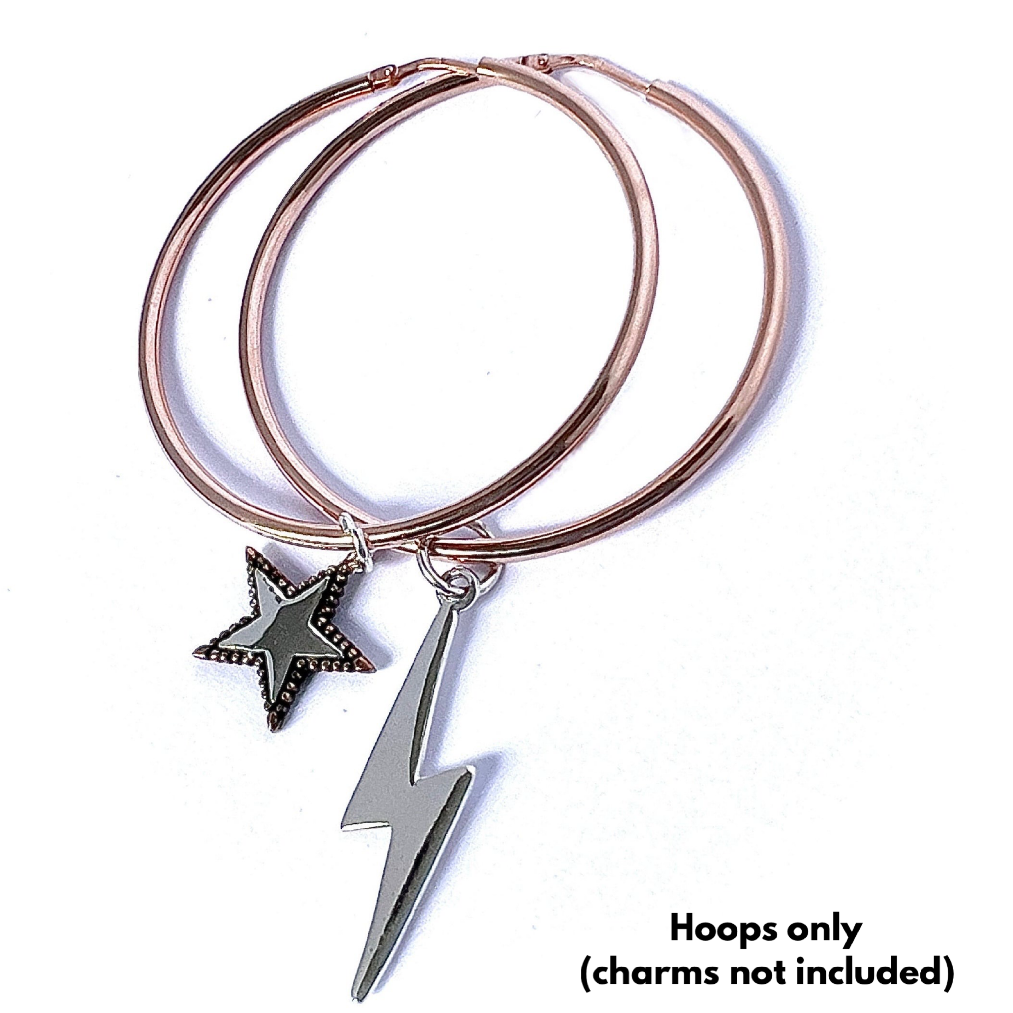 Large Hoops Rose Gold