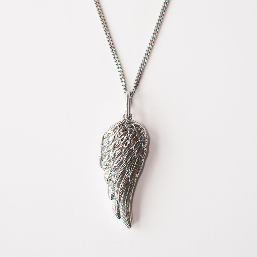 Angel Wing Locket Necklace