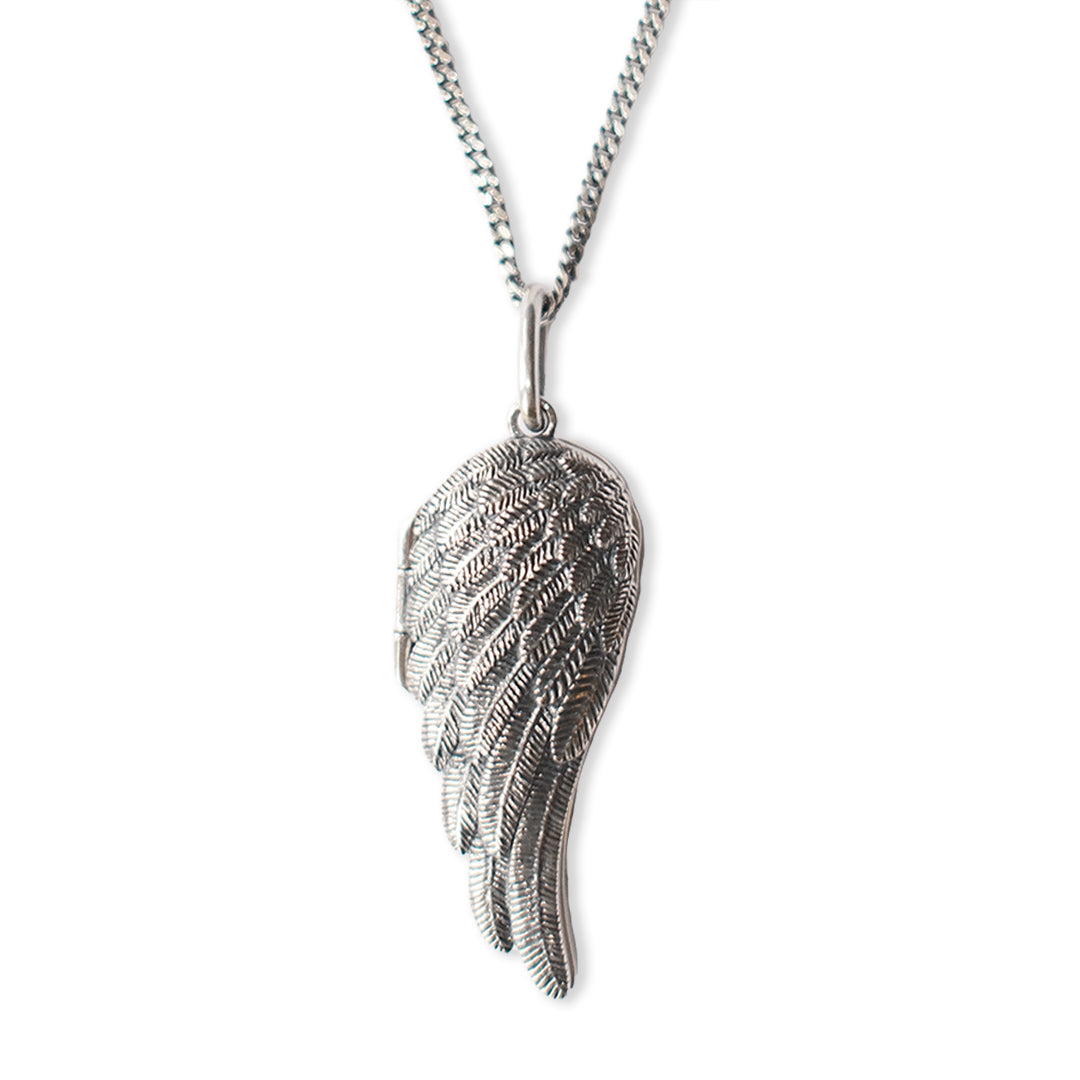 Angel Wing Locket Necklace