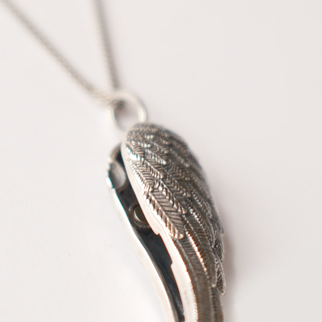 Angel Wing Locket Necklace