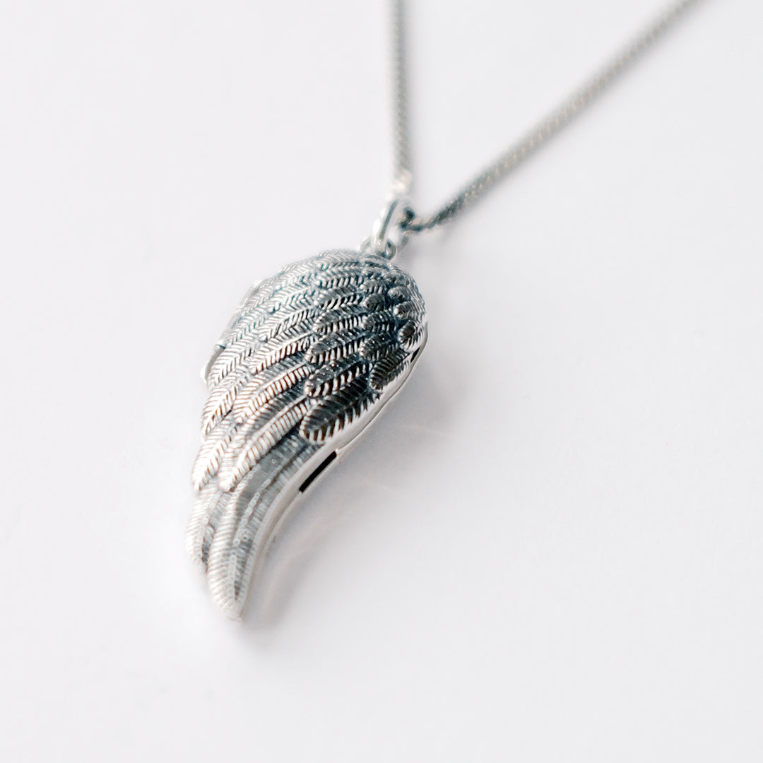 Angel Wing Locket Necklace