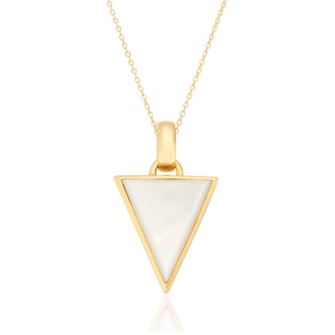 Balance Mother of Pearl necklace gold