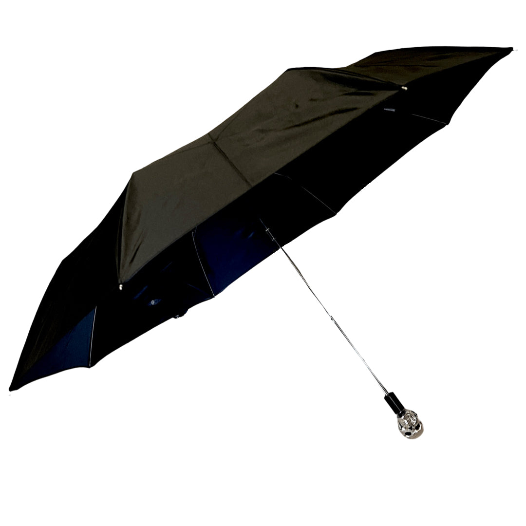 Silver Skull folding umbrella