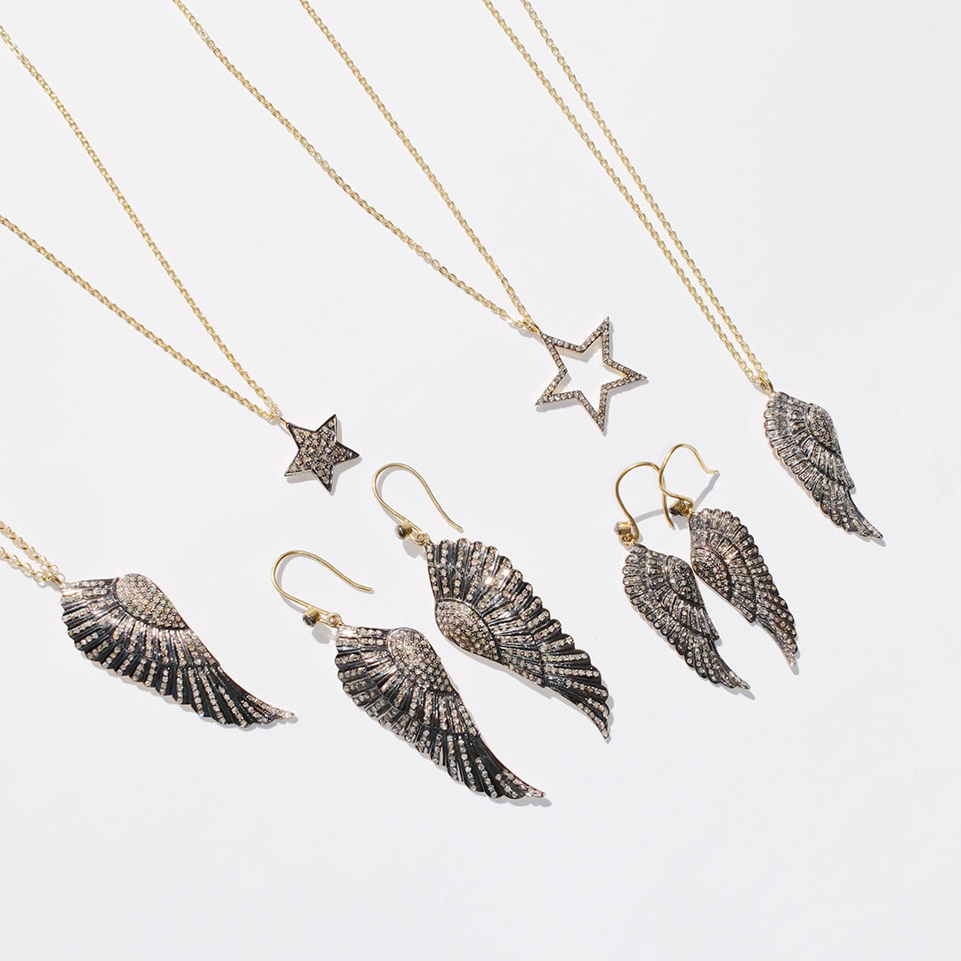 Diamond Open Star Necklace