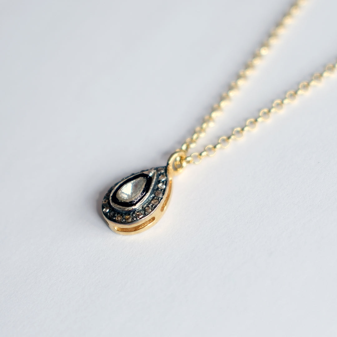 Diamond Teardrop Necklace