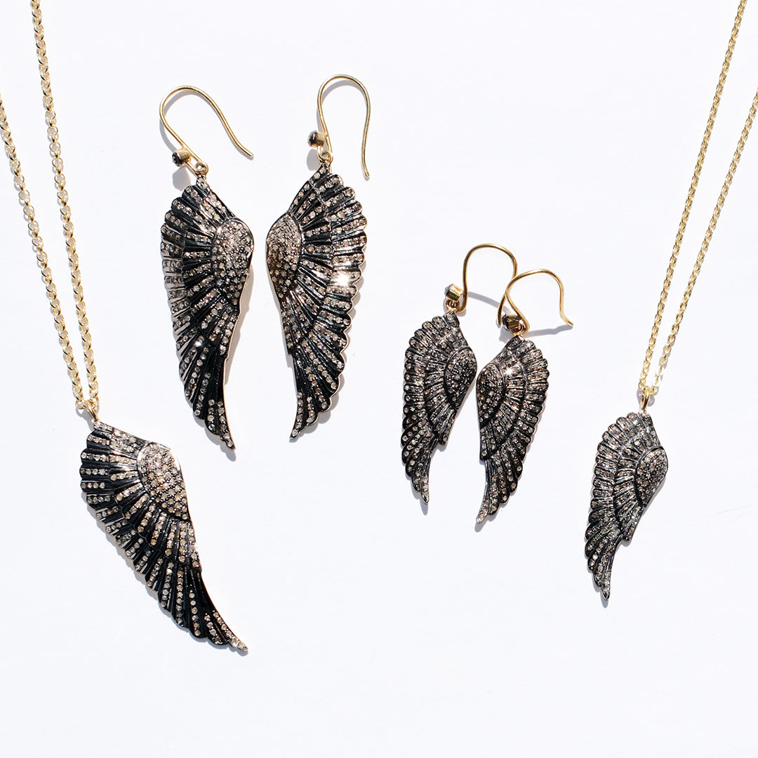 Diamond Small Angel Wing Necklace