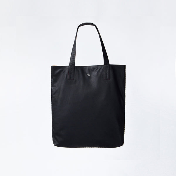 Plain black 2025 leather bag