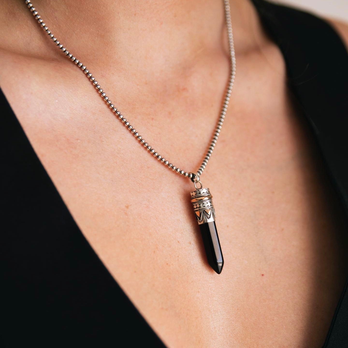 Goddess Necklace - Black Onyx
