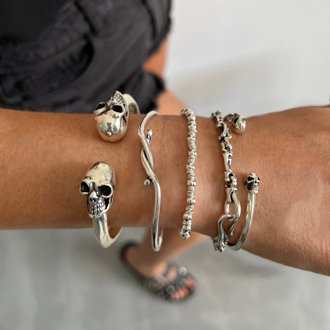 Large Headbanger Skull Band