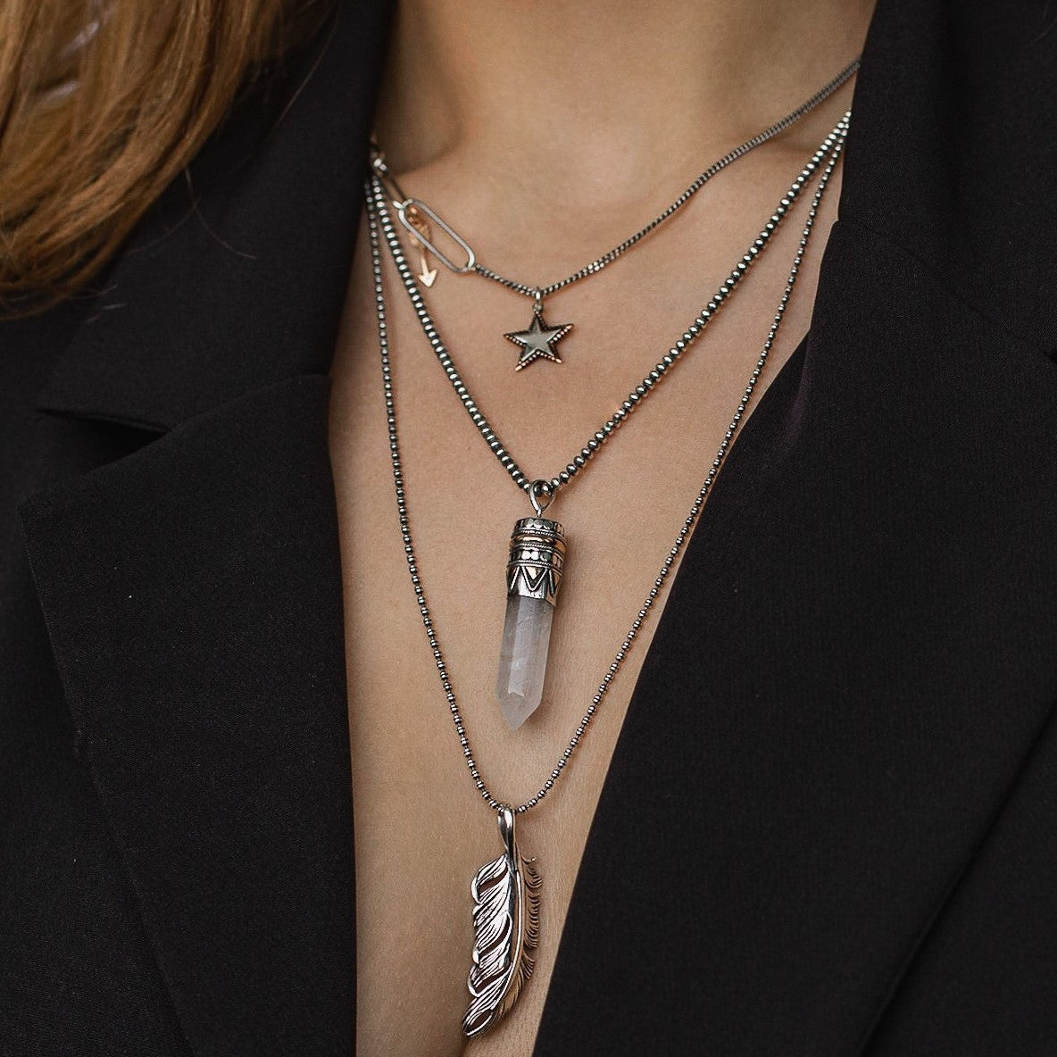 Goddess Necklace - Rock Crystal