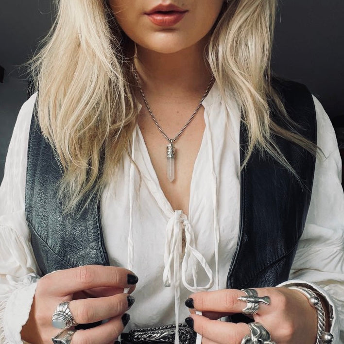 Goddess Necklace - Rock Crystal