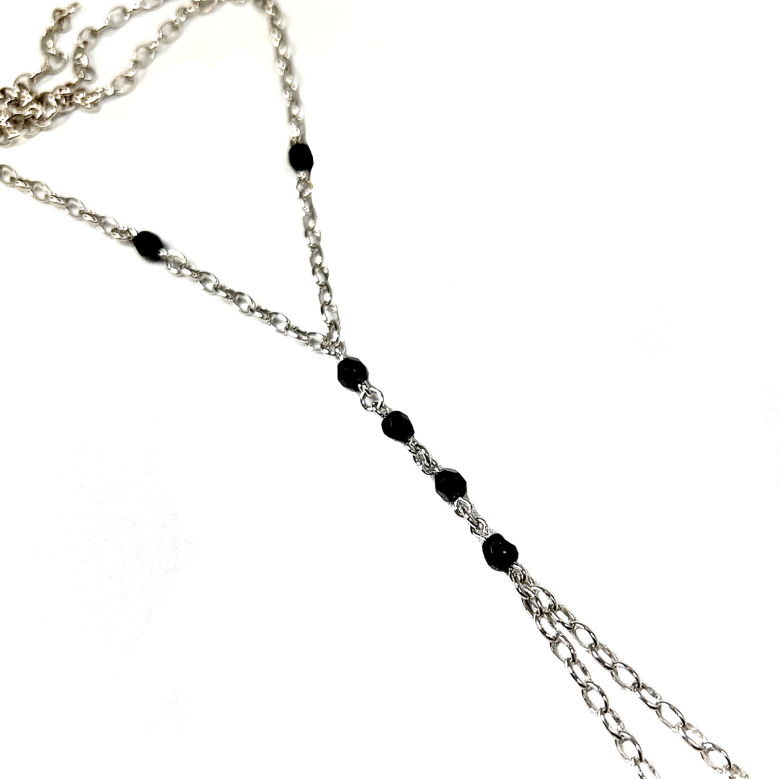 Onyx Hand Chain Bracelet