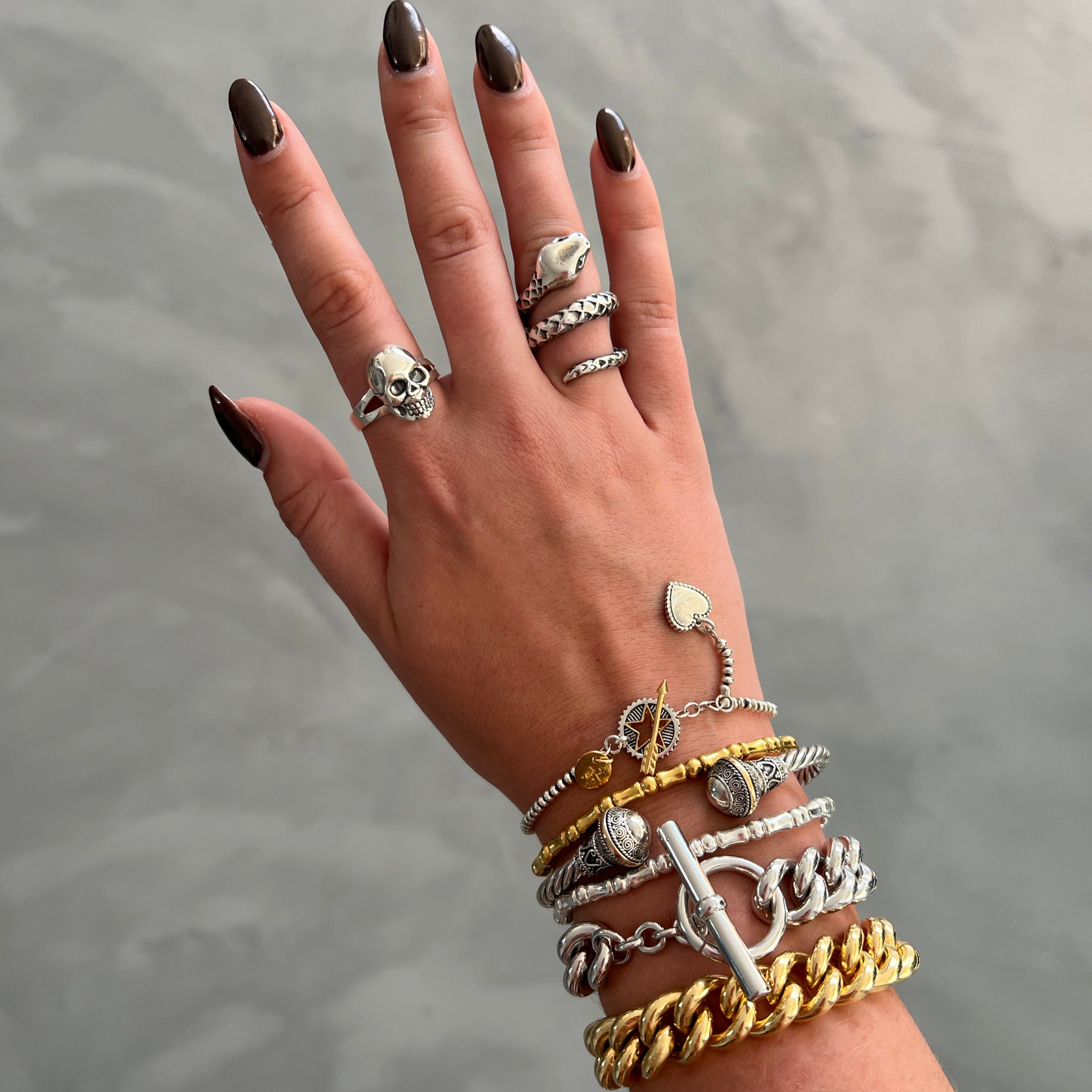 Medusa Snake ring