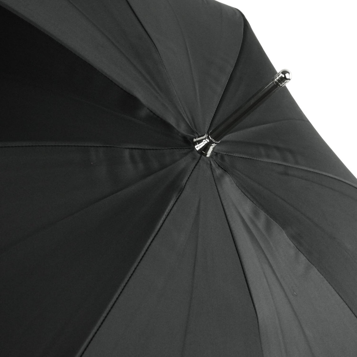 Black Diamante Skull Umbrella, full length