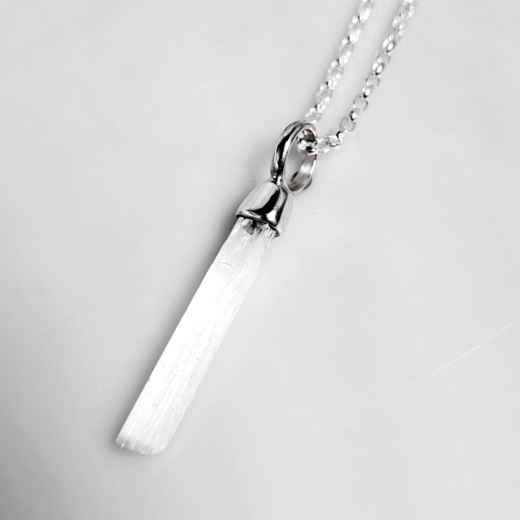 Crystal Goddess Necklace - Selenite