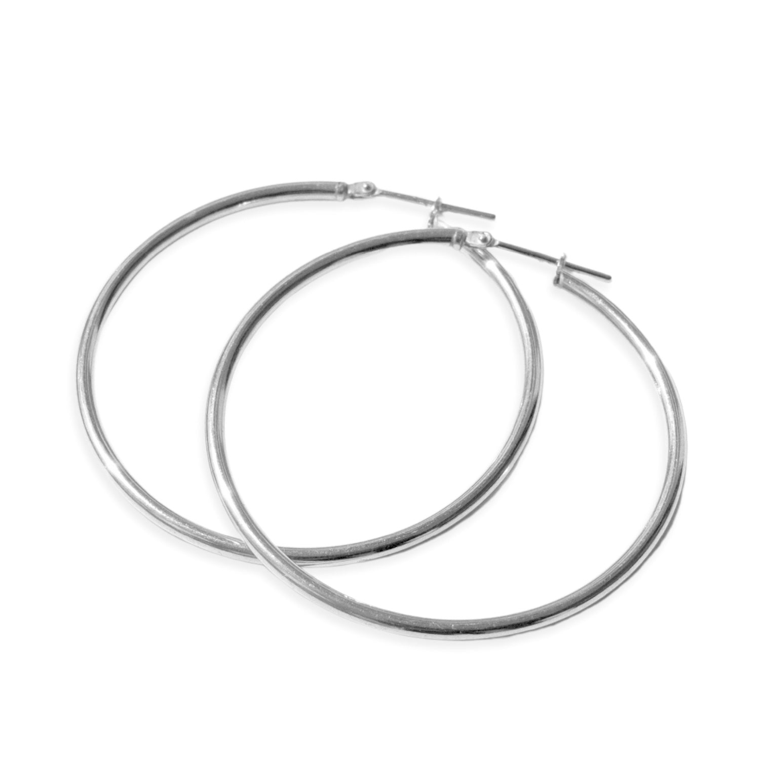 Large Hoops Silver