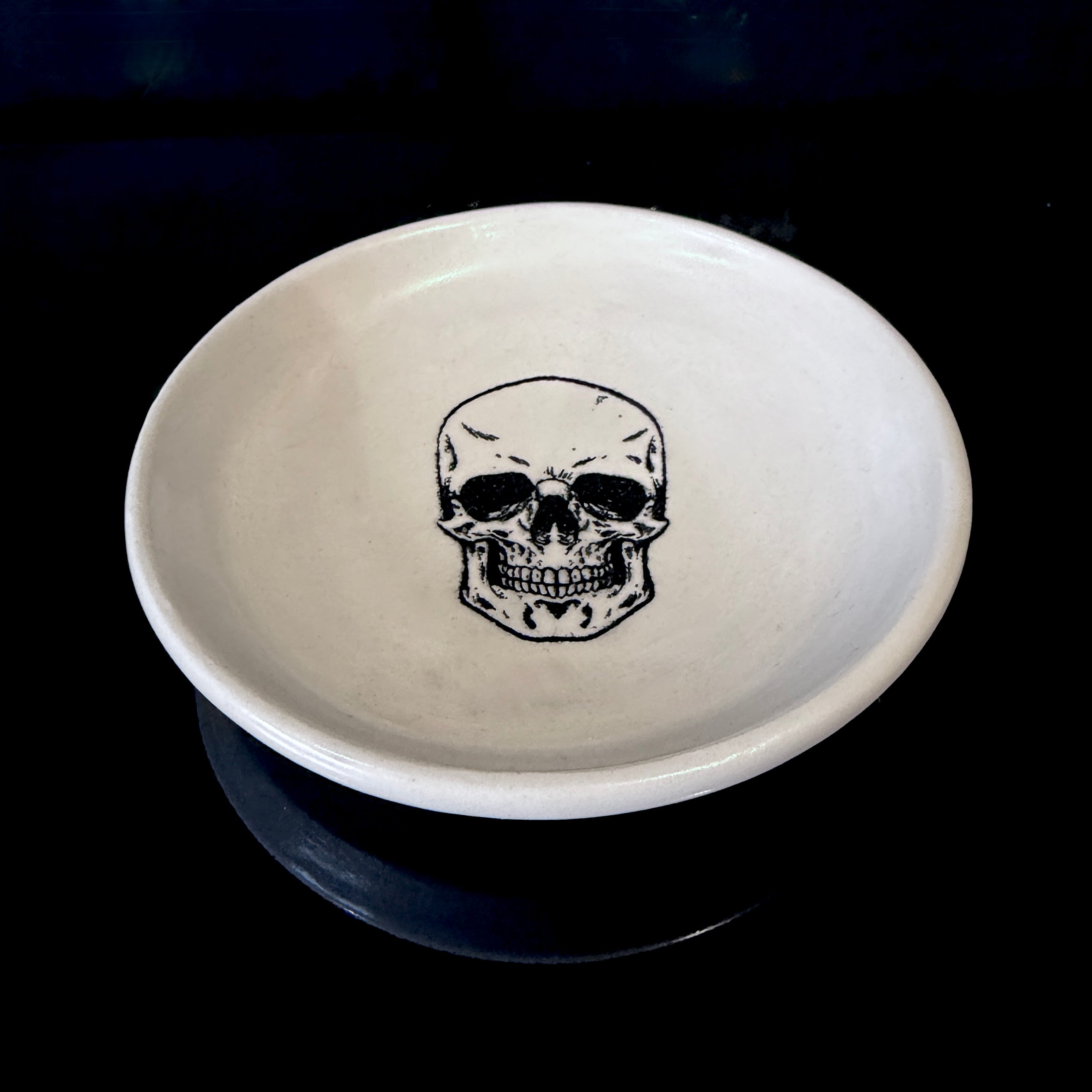 Small Skull Trinket dish - bone