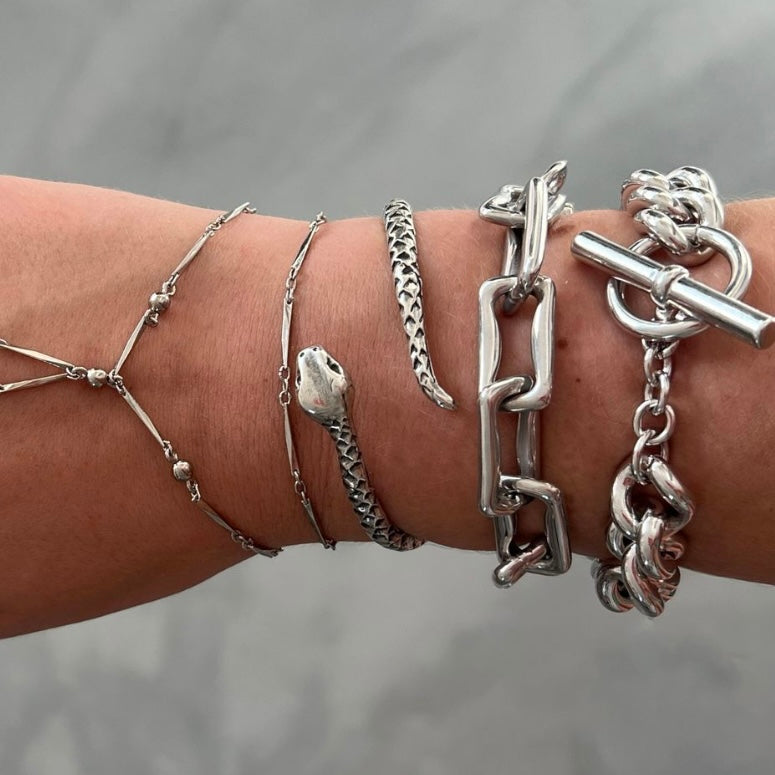 Curb Chain Bracelet Silver