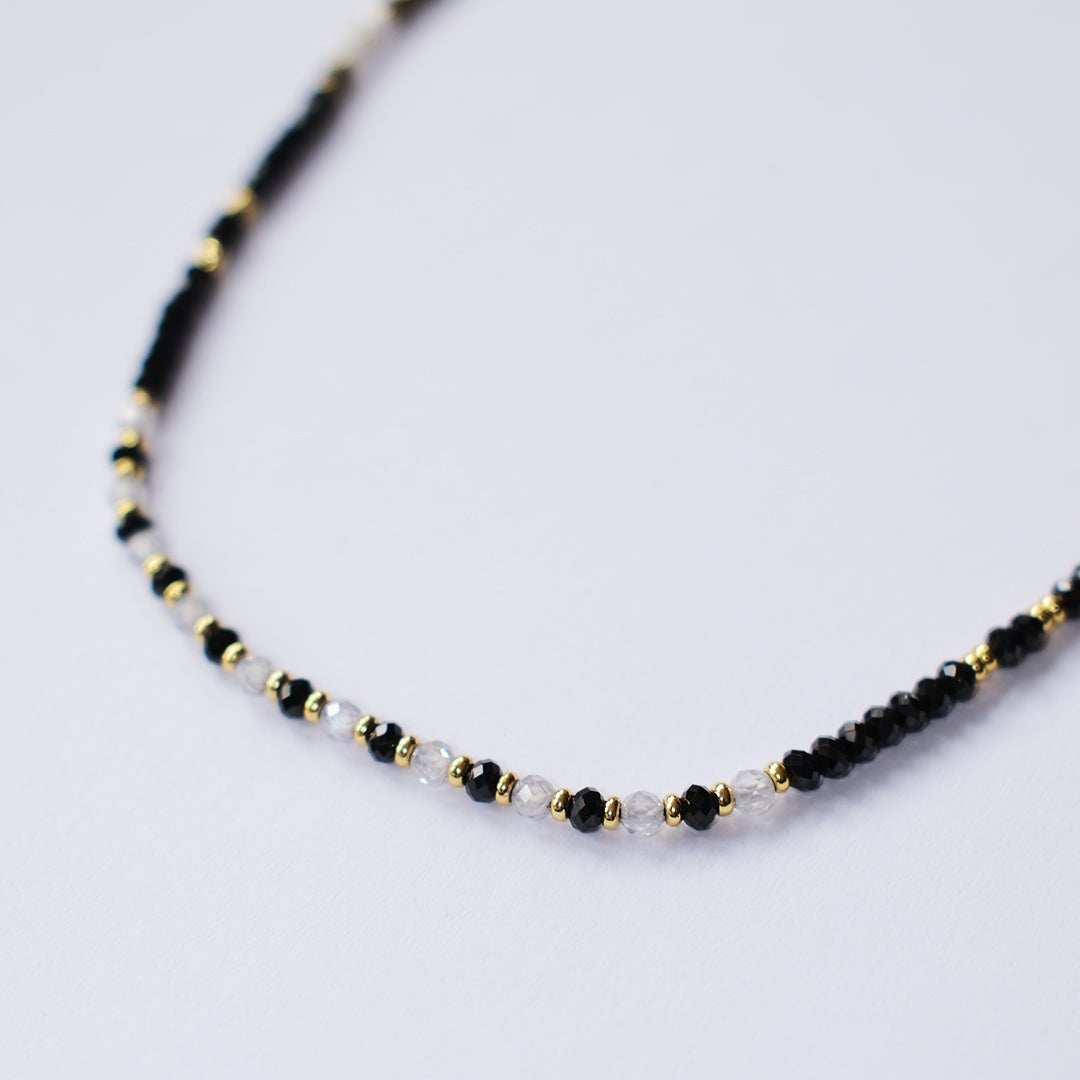 Monochrome Beaded Necklace