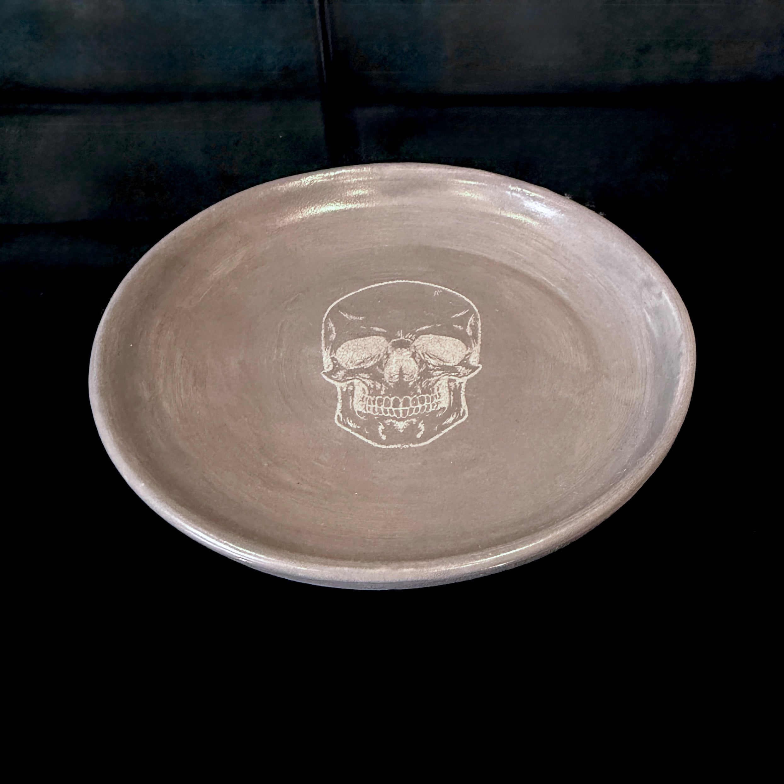 Small Skull Trinket dish - grey