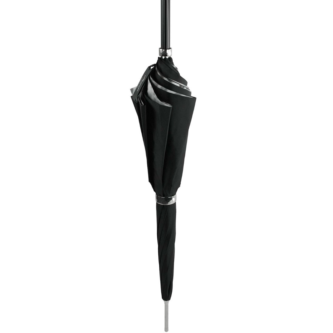 Black Diamante Skull Umbrella, full length