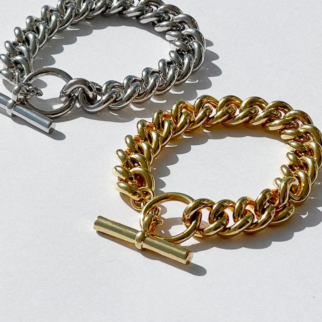 Curb Chain Bracelet Gold