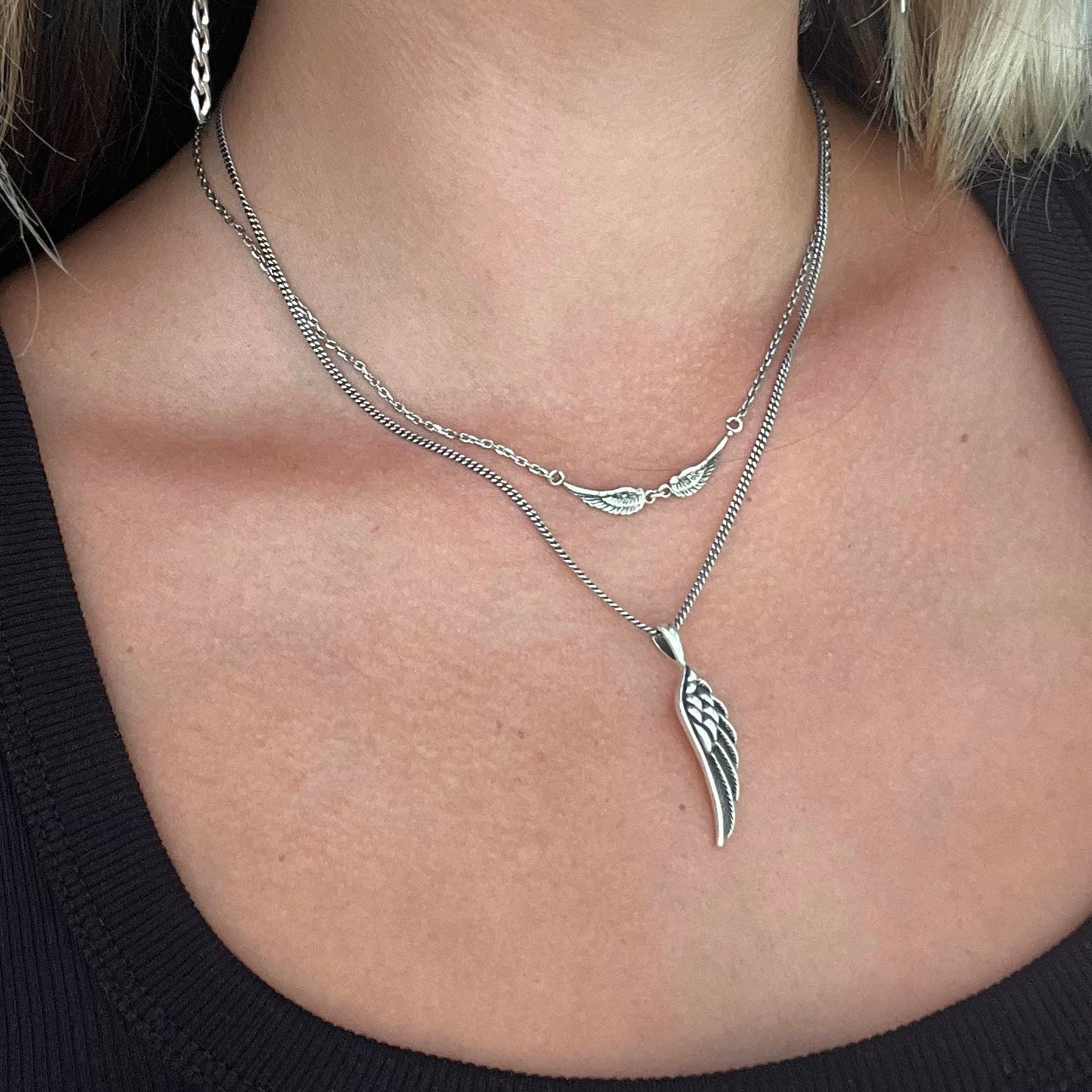 Little Wings Silver Necklace