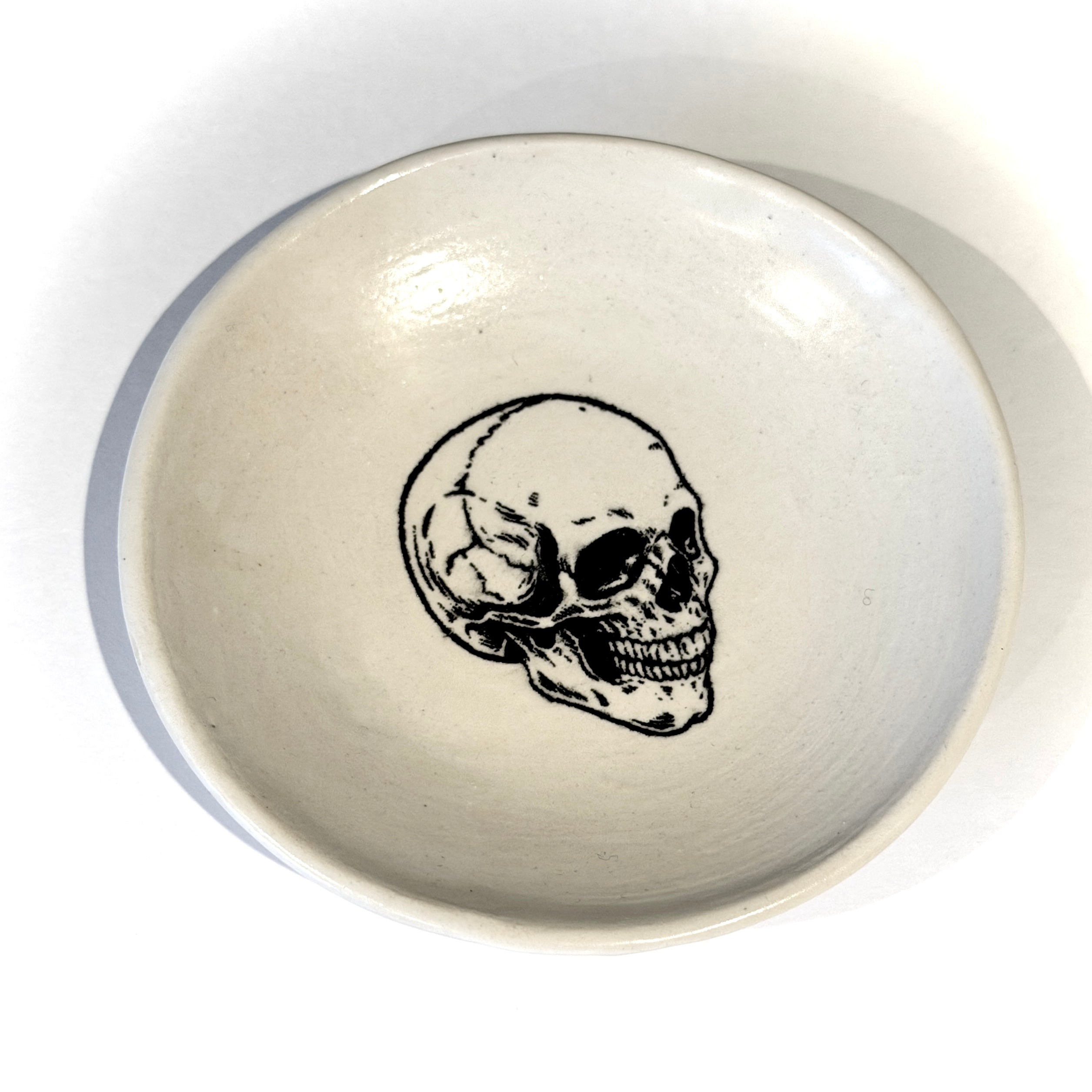 Small Skull Trinket dish - bone