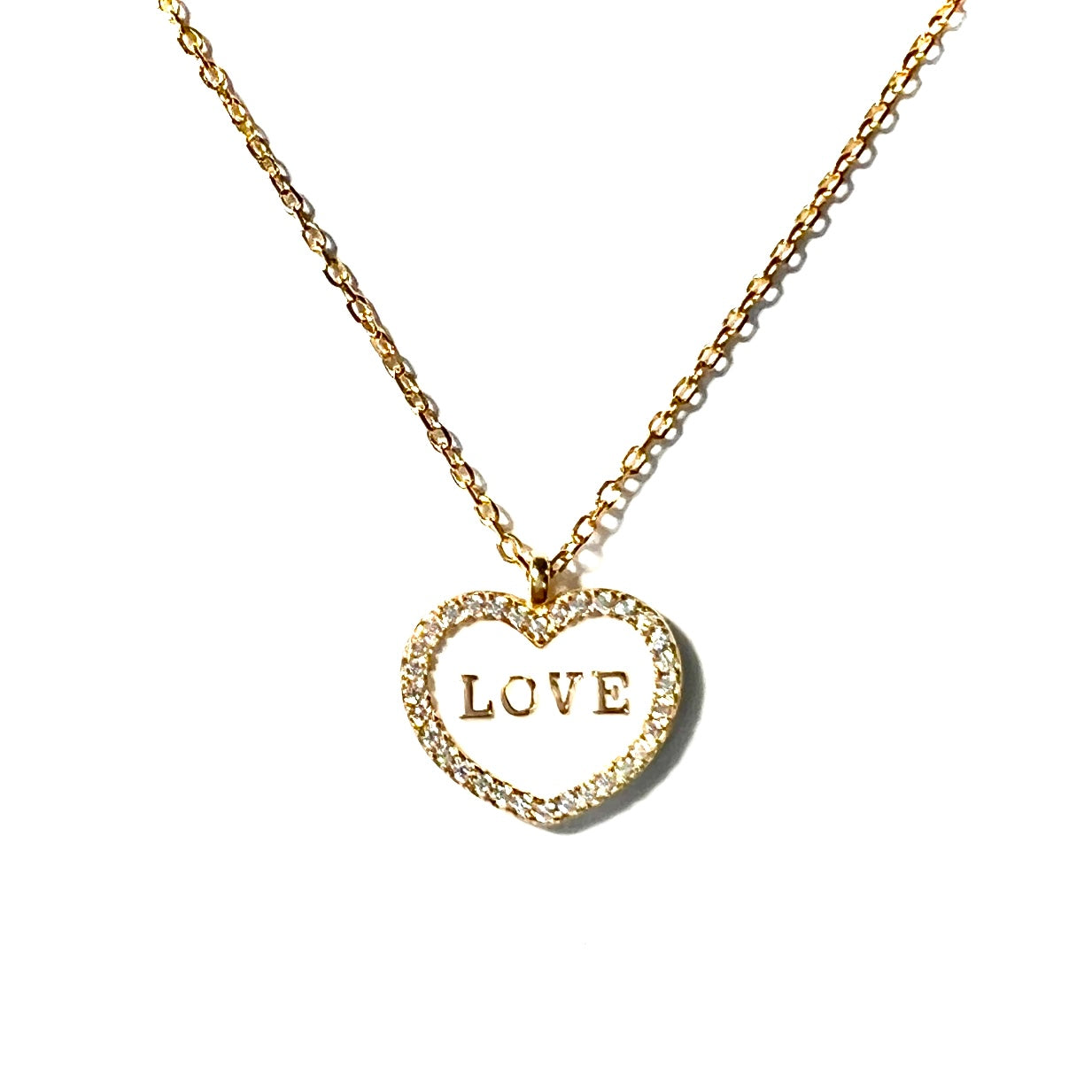 Love Heart necklace gold